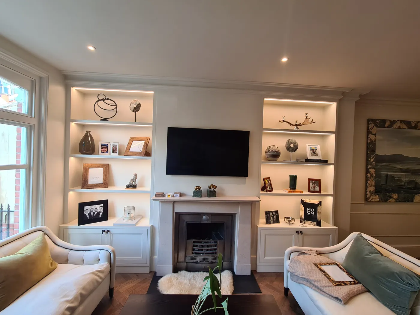 Alcove units, completed installation by Structure and Style Ltd, photograph 1