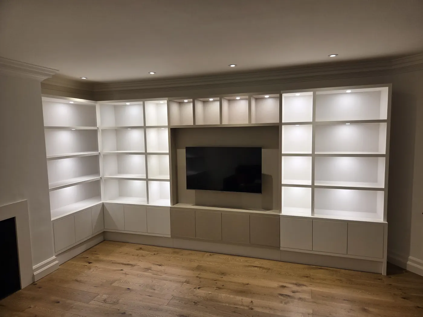 Built-in TV units, completed installation by Structure and Style Ltd, photograph 12