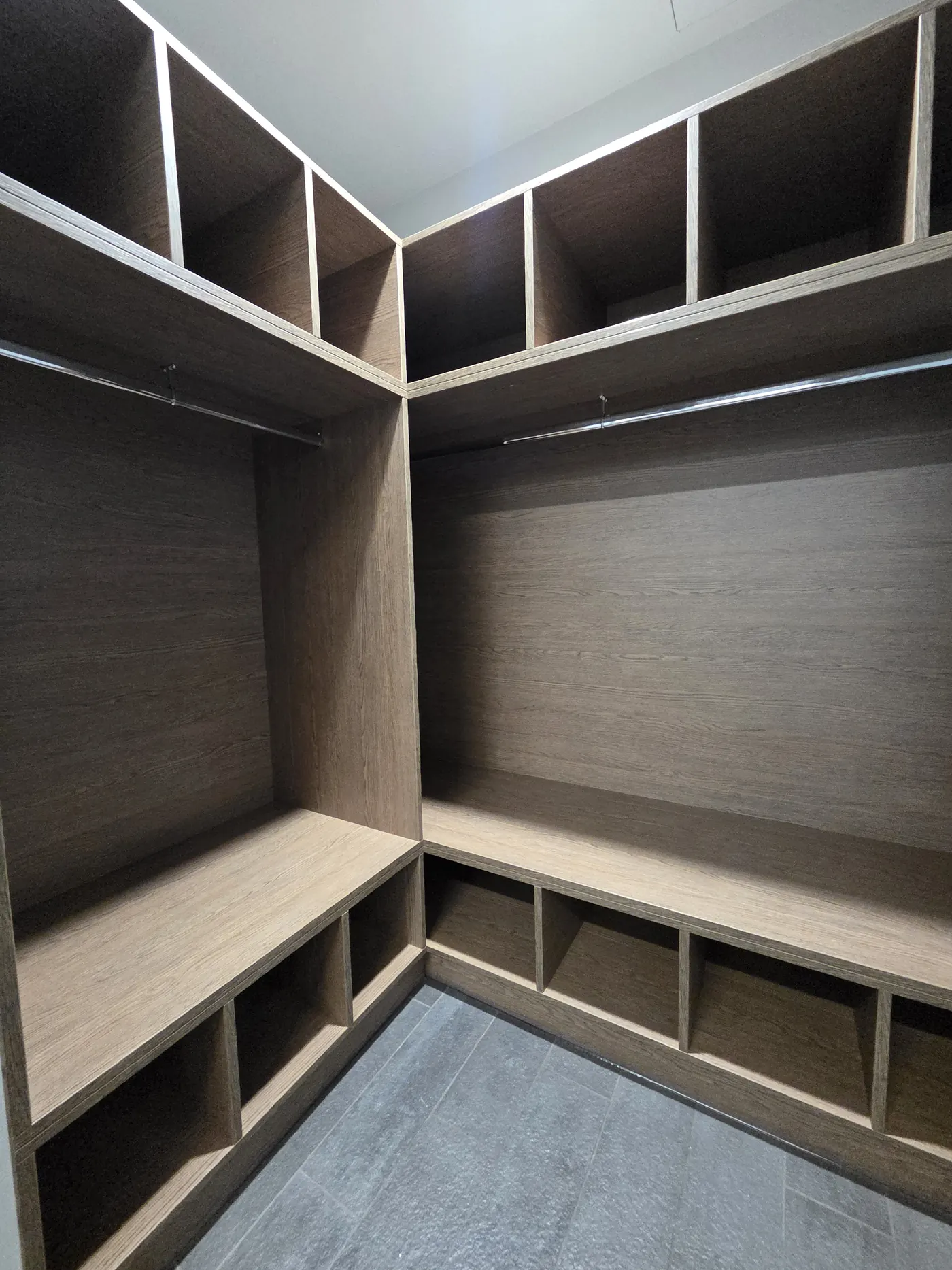 Walk-in wardrobes, completed installation by Structure and Style Ltd, photograph 11